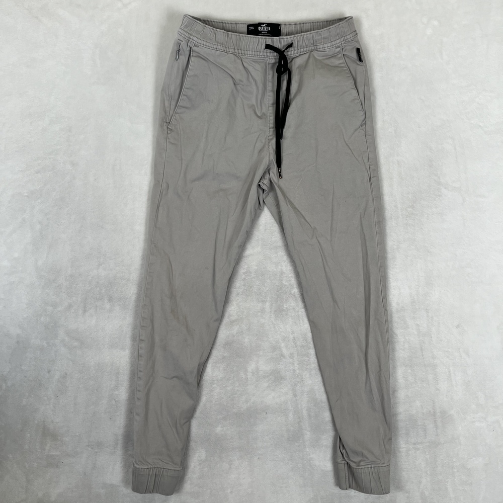 Hollister Jogger Pants Men's XS Gray Advanced Stretch Casual Elastic Waist